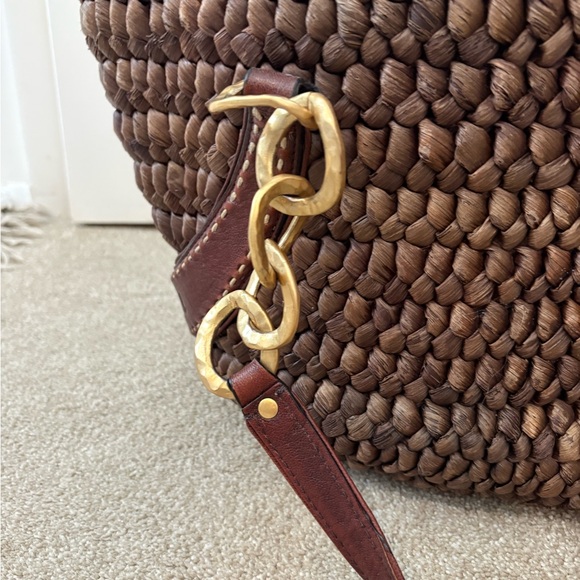 Juicy Couture Brown Woven Tote with Gold Accents - Picture 6 of 13